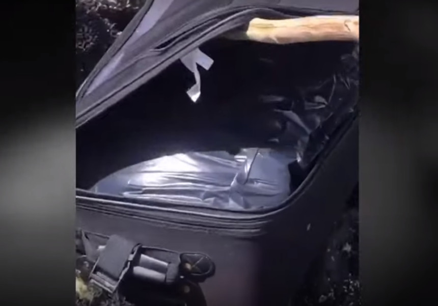 Encuentran adolescentes una maleta con restos humanos y lo publican en TikTok